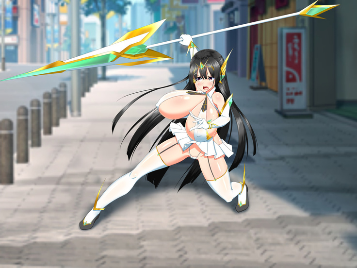 変身ヒロインVS巨大チ○ポ50本