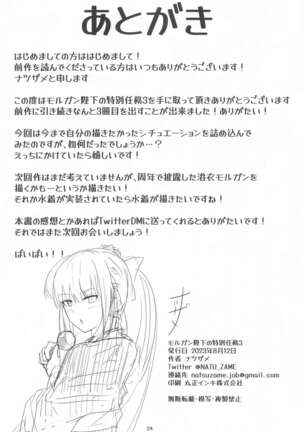 Morgan Heika no Tokubetsu Ninmu 3 Page #25