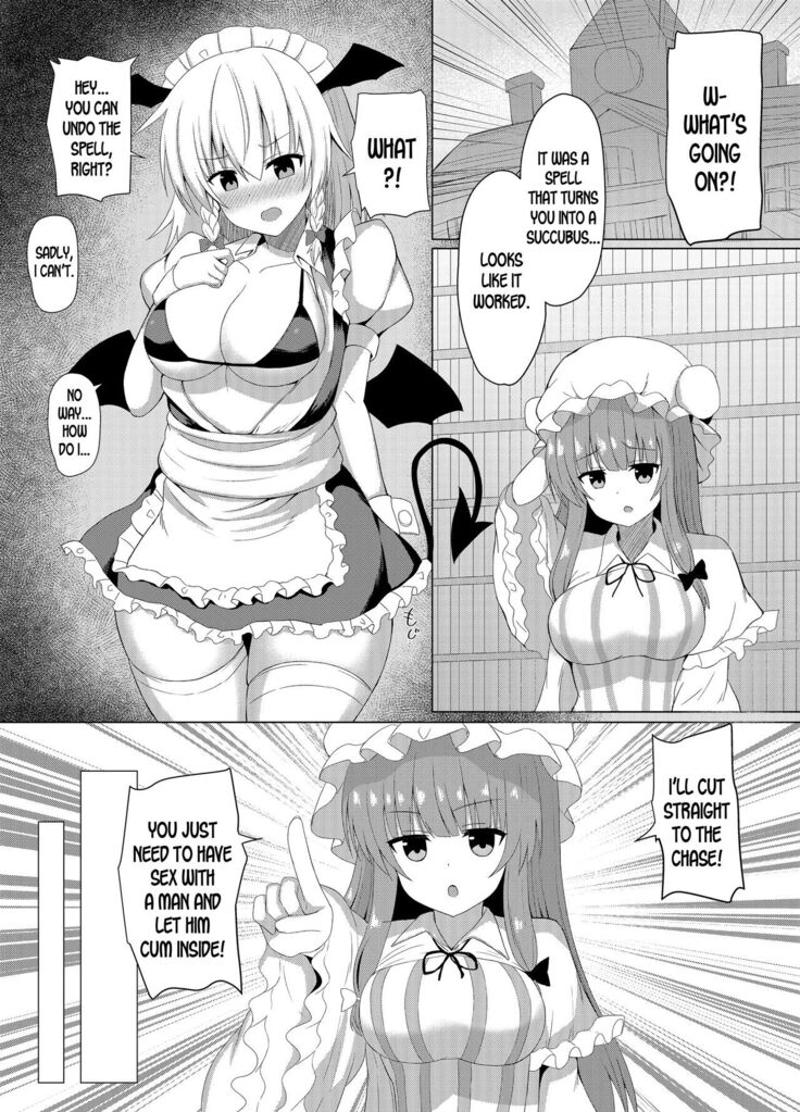 Patchouli no Jikken de Succubus ni Natta Sakuya-san