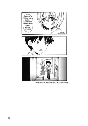 Shinji to Ayanami ga Love Love | Love Rei X Shinji Page #24