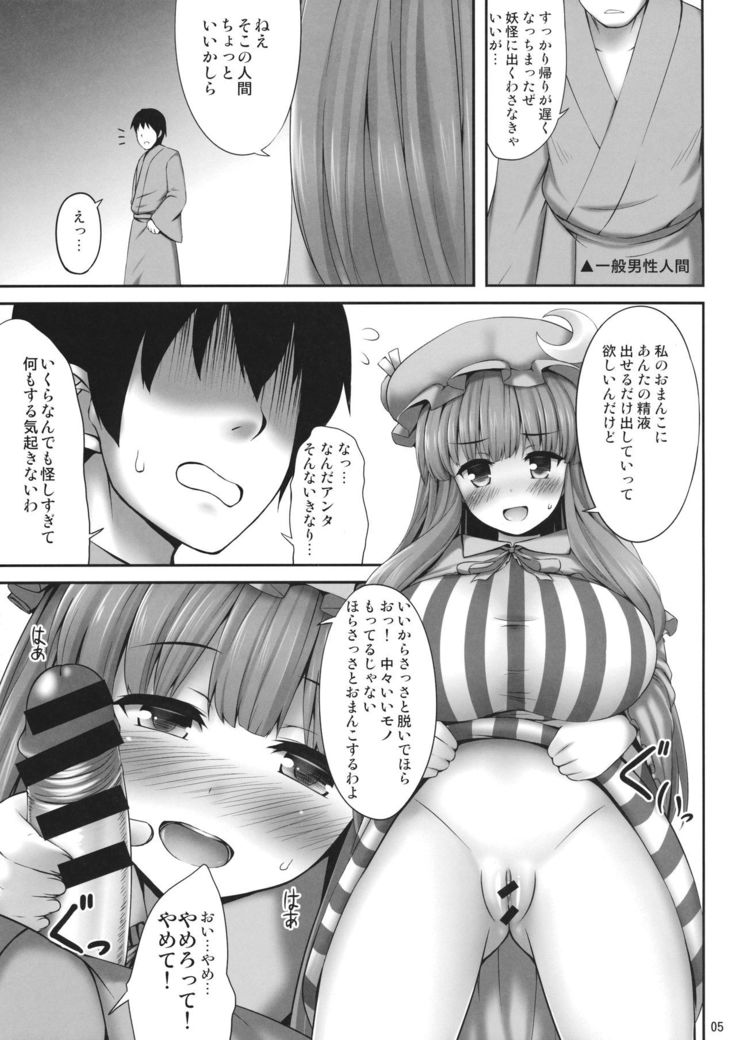 巨乳キャラと化したパチュリーのエロ本