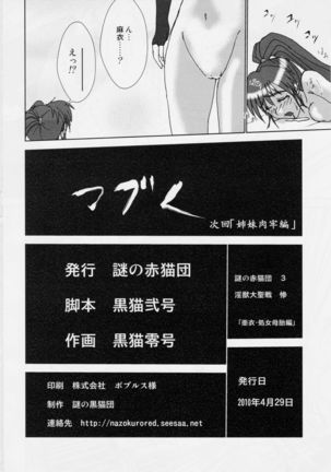 謎の赤猫団 3 淫獣大聖戦 Twin Angel War 亜衣・処女母胎編 - Page 29