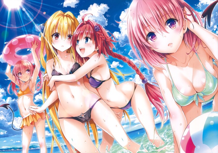 To Love-Ru -Trouble- Darkness Artbook Harem Gold