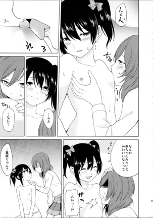 (C89) [Tatakai no Kiseki (Senyuu, Marimuu)] Nico-chan to Haeteru Maki-chan ga Ecchi na Koto Suru dake no Hon (Love Live!) - Page 15