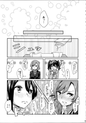 (C89) [Tatakai no Kiseki (Senyuu, Marimuu)] Nico-chan to Haeteru Maki-chan ga Ecchi na Koto Suru dake no Hon (Love Live!) - Page 39