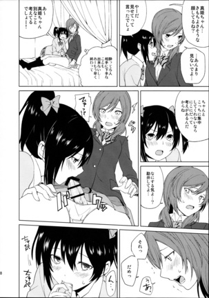 (C89) [Tatakai no Kiseki (Senyuu, Marimuu)] Nico-chan to Haeteru Maki-chan ga Ecchi na Koto Suru dake no Hon (Love Live!) Page #8