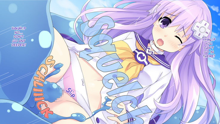 Choujigen Game Neptune HCG Shuu ～Taihen'! Oneechan Slime ga Tairyou Hassei Shite Ru yo... Sore wa Slinu deshoo Te'!? Wa' Honto ni Slime da!? Chotto Waaaaaa～