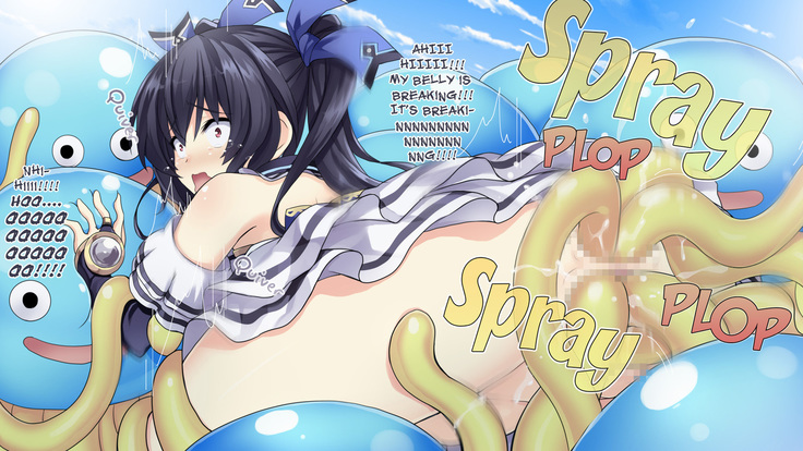 Choujigen Game Neptune HCG Shuu ～Taihen'! Oneechan Slime ga Tairyou Hassei Shite Ru yo... Sore wa Slinu deshoo Te'!? Wa' Honto ni Slime da!? Chotto Waaaaaa～