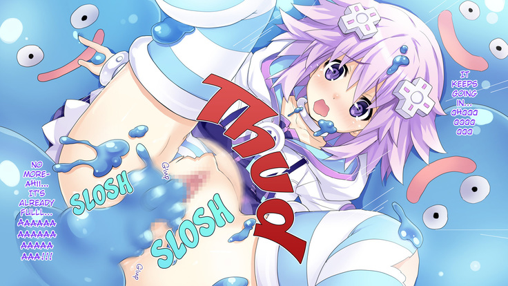 Choujigen Game Neptune HCG Shuu ～Taihen'! Oneechan Slime ga Tairyou Hassei Shite Ru yo... Sore wa Slinu deshoo Te'!? Wa' Honto ni Slime da!? Chotto Waaaaaa～