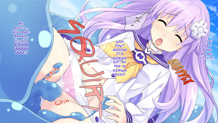 Choujigen Game Neptune HCG Shuu ～Taihen'! Oneechan Slime ga Tairyou Hassei Shite Ru yo... Sore wa Slinu deshoo Te'!? Wa' Honto ni Slime da!? Chotto Waaaaaa～