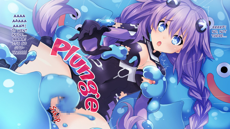 Choujigen Game Neptune HCG Shuu ～Taihen'! Oneechan Slime ga Tairyou Hassei Shite Ru yo... Sore wa Slinu deshoo Te'!? Wa' Honto ni Slime da!? Chotto Waaaaaa～