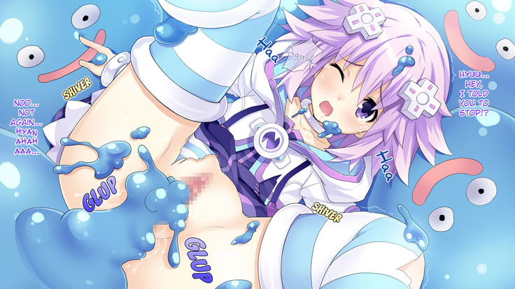 Choujigen Game Neptune HCG Shuu ～Taihen'! Oneechan Slime ga Tairyou Hassei Shite Ru yo... Sore wa Slinu deshoo Te'!? Wa' Honto ni Slime da!? Chotto Waaaaaa～