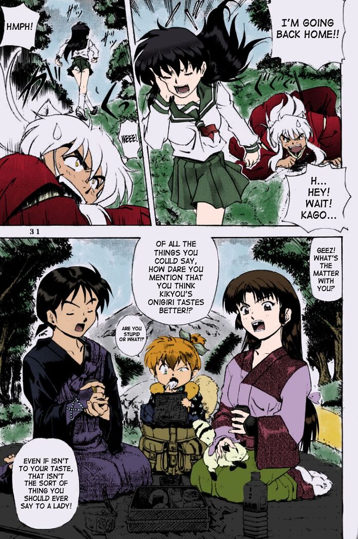 [Nika Tani] Naraku no Soko (Inuyasha) English-Half Translated (Colorized)