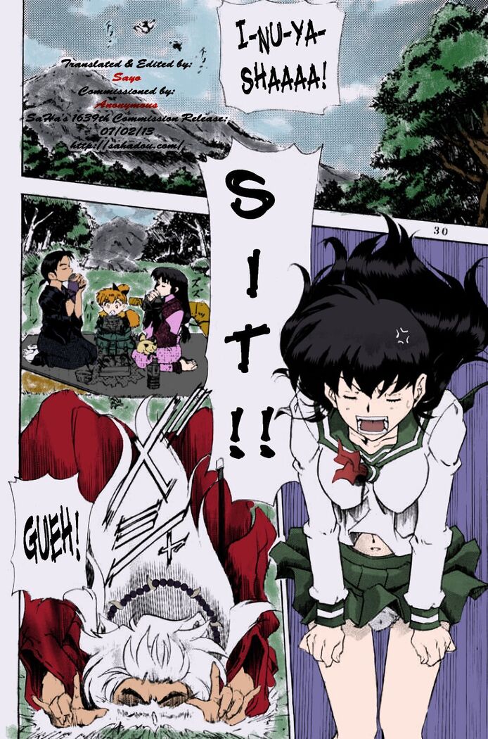 [Nika Tani] Naraku no Soko (Inuyasha) English-Half Translated (Colorized)