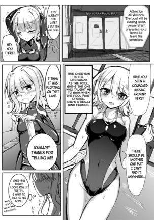 Futanari Onnanoko ga Kyouei Mizugi no Onee-san to Ecchi suru Hon | A Book Where a Futanari Girl Gets Naughty With an Onee-san While Wearing a Swimsuit