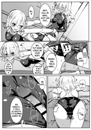 Futanari Onnanoko ga Kyouei Mizugi no Onee-san to Ecchi suru Hon | A Book Where a Futanari Girl Gets Naughty With an Onee-san While Wearing a Swimsuit - Page 10