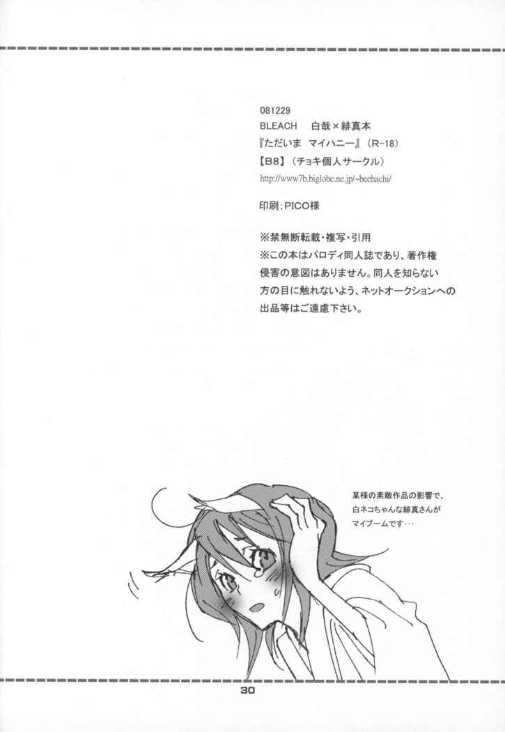 Tadaima, My Honey