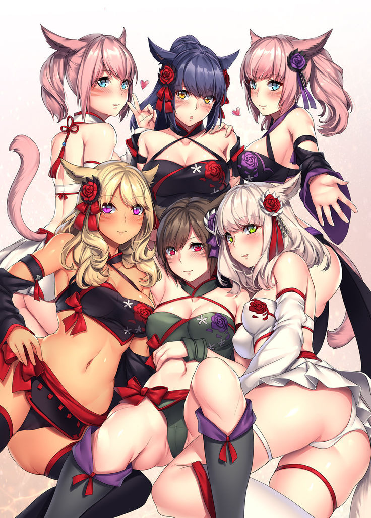 Miqo'te x Harem!! Ore igai no FC men ga zenin Mesu'te na ken