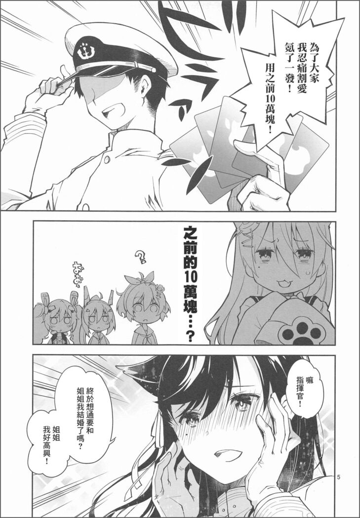 Kakin Shikikan, Fuku o Kau.