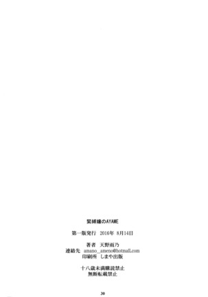 Kinbakujou no AYAME Page #29