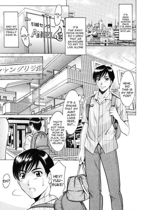 Yuuwaku no Toshiue Apartment Ch.1