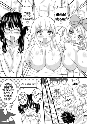 Sensei ga Bakunyuu Joshikousei-tachi to Love Love Rankou Dekitawake | Why sensei was able to have a consensual orgy with huge-breasted female students Page #49