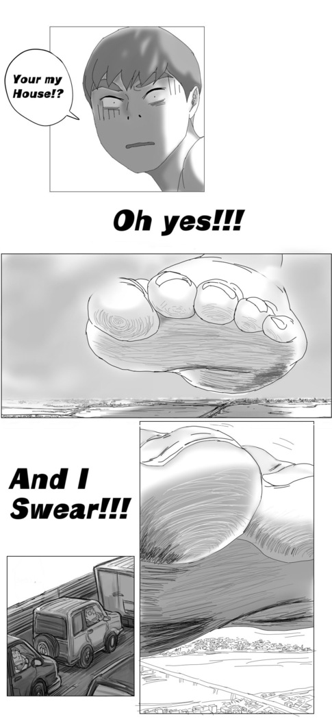 Attack Of The Giantess House! Ch1-2