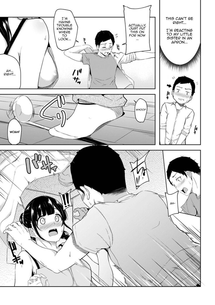 Asa Okitara Imouto ga Hadaka Apron Sugata datta node Hamete Mita | I Woke Up to my Naked Apron Sister and Tried Fucking Her Ch. 1-7