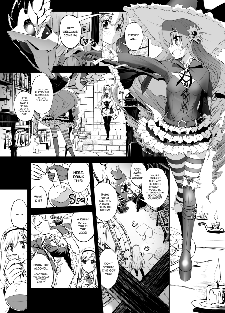 Anna to Majo no Shokushu Yuugi | Anna and the Witch's Tentacles (decensored)