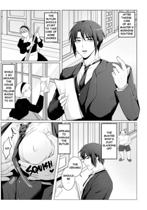 Junjin no Koto ga Daikirai na Shutsuji no Nukari no Nai Seishori Gyoumu | Perfect Sexual Assistant of Butler Who Detest the Master - Page 14