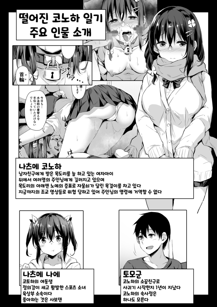 Ochiba Nikki -Roshutsu Choukyou Hen- | 떨어진 코토하 일기 -노출조교편-