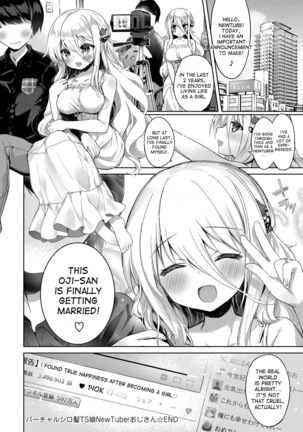 Virtual Shirokami TS Musume NewTuber Oji-san | Virtual White-haired Gender Bender Newtuber Oji-san Page #26