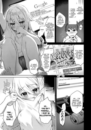 Virtual Shirokami TS Musume NewTuber Oji-san | Virtual White-haired Gender Bender Newtuber Oji-san - Page 5