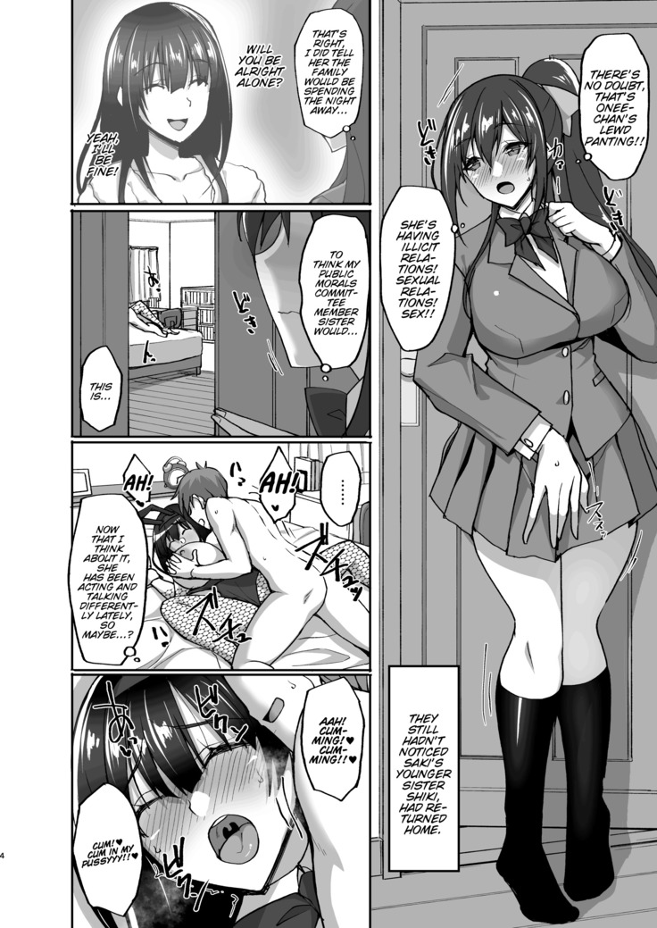 Chishojo Fuuki Iin no Minna ni Ienai Inbi na Onegai 4 ~Zoku Ouchi Sex to Imouto Onanie to Fuuki Iin no Shimai Donburi~