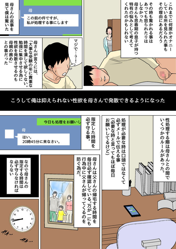 Mainichi Okaa-san de Seiyoku Shori! Haha no Jimu-teki Sex wa Nakadashi Houdai