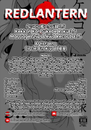 Kekkon Kan Sukebe Roku 3.5 | Warship Marriage Lewd Records 3.5 - Page 13
