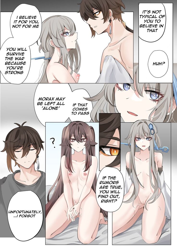 Contract - A Hu Tao x Zhongli Hentai Comic