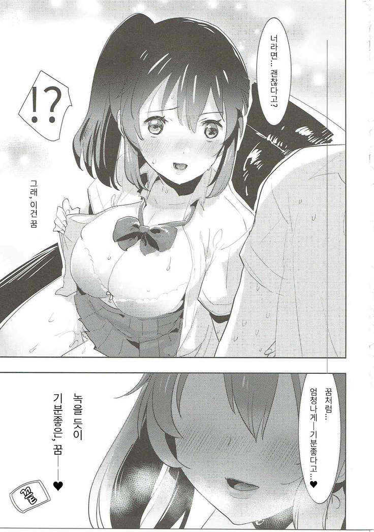 Ore no Karada wa Yume no You ni Kimochi Ii. | 나의 몸은 꿈처럼 기분좋다.