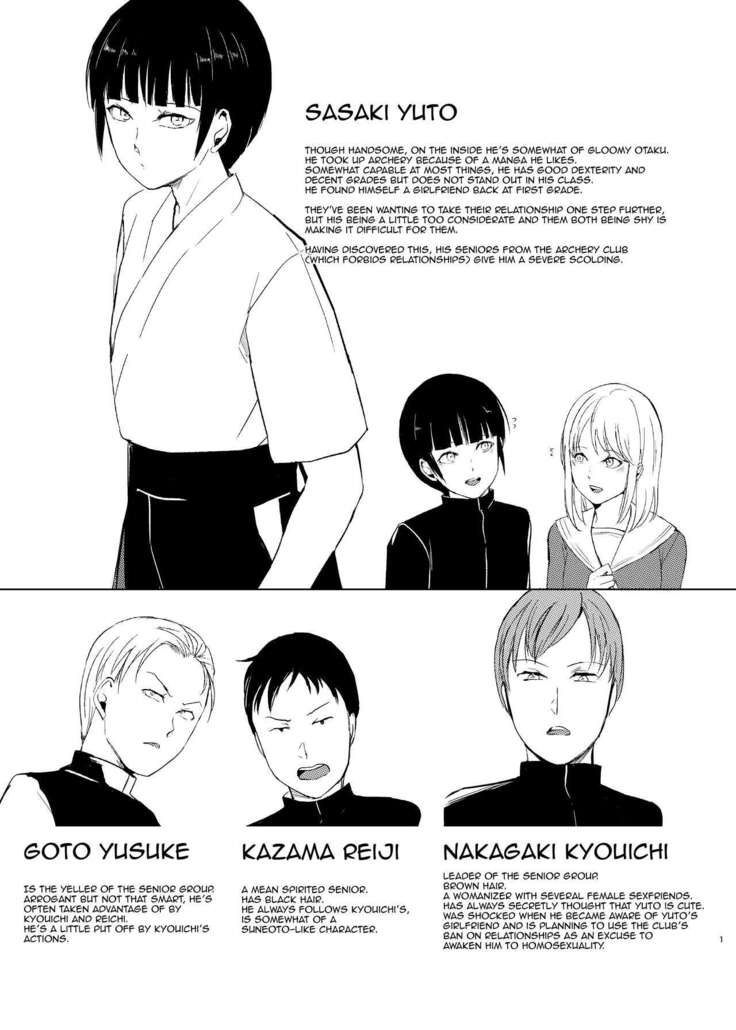 Kyuudou Danshi x Mesu Ochi Choukyou /  Archery Boys x Training To Submit Like a Bitch - I Got Raped After I Got a Girlfriend Behind My Senpais' Backs