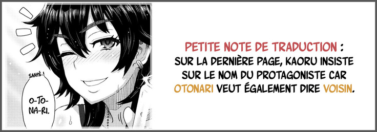 Tonari no Onee-san no Hikkoshi Jijou | Le jour où ma voisine déménage