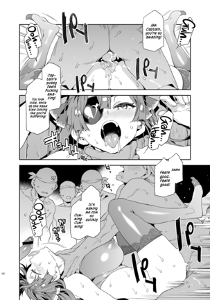 Marine Senchou wa Hi Goui no Ue de Wakarasaretai | Captain Marine Wants to be Raped in a Non-Consensual Manner Page #15