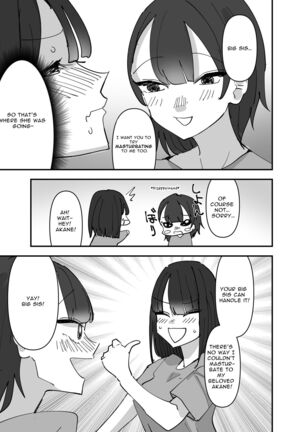 Imouto ga Watashi o Okazu ni Shitate Onanie o Shite ita Hanashi | My Little Sister Was Masturbating To Me Page #17