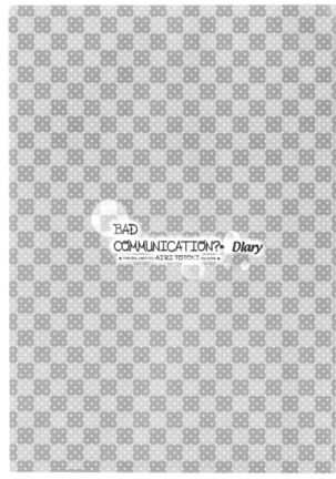 BAD COMMUNICATION? Diary Page #23