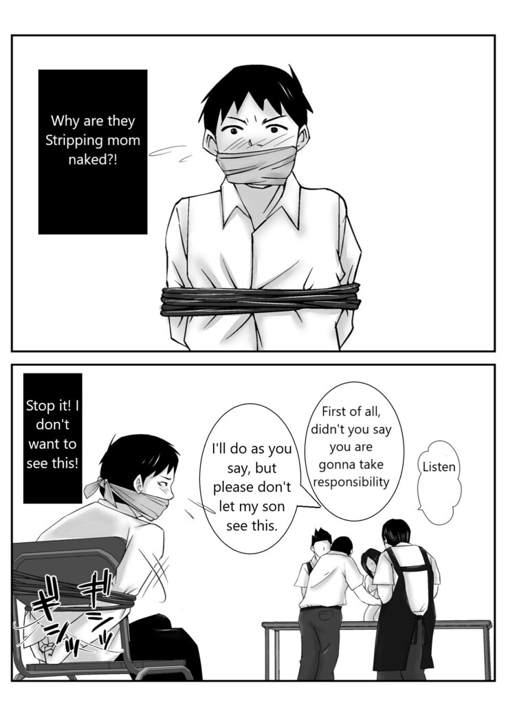 Boku no Me no Mae de Kaasan ga Conveni Tenchou ya Daigakusei-tachi ni Rinkansareta no wa, Mambiki wo Shita Boku no Sei da...! 【Hahaoya NTR】