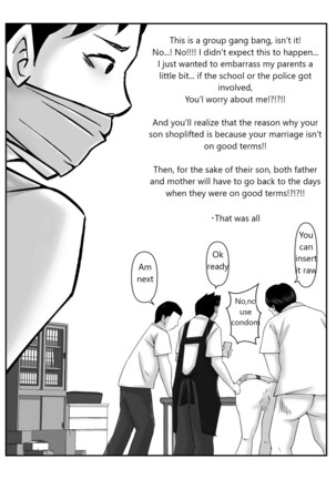 Boku no Me no Mae de Kaasan ga Conveni Tenchou ya Daigakusei-tachi ni Rinkansareta no wa, Mambiki wo Shita Boku no Sei da...! 【Hahaoya NTR】 Page #38
