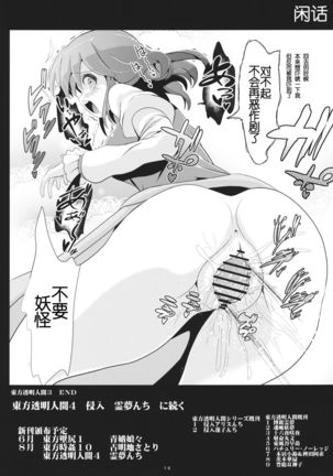 Touhou Toumei Ningen 3 Myouren Temple Page #18