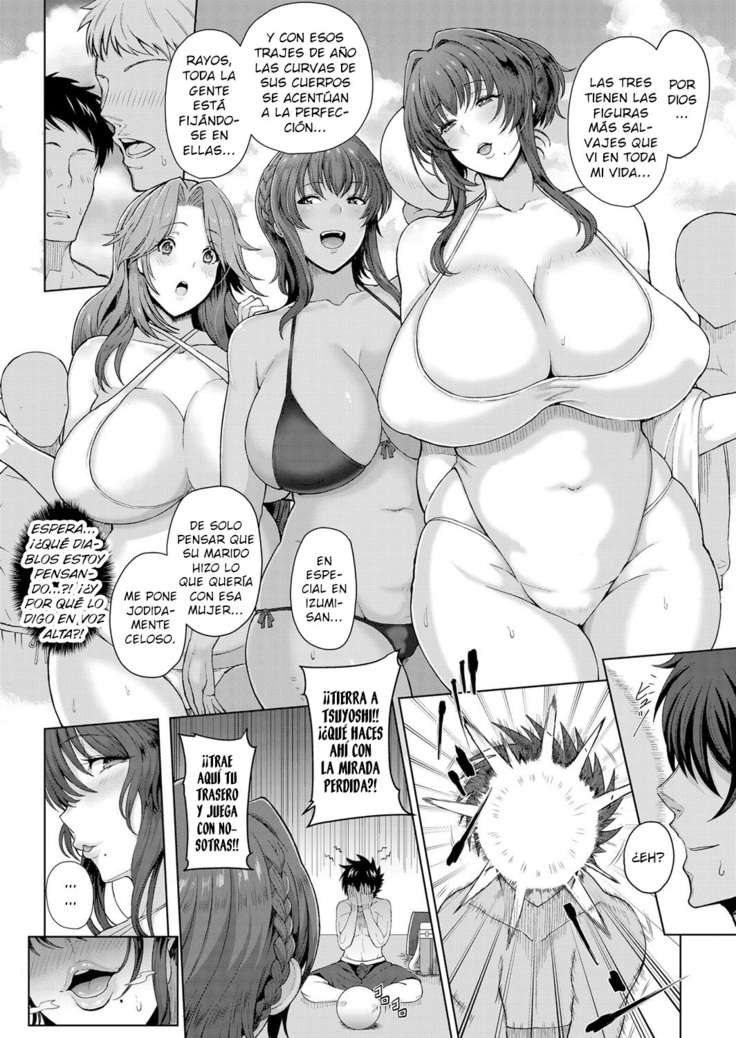 Toshiue Zukushi Jukushita Sanshimai  | Las tres hermanas mayores y maduras de al lado  Cap.1-3