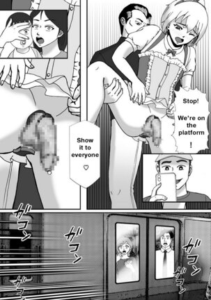 こんなふうにマゾにされていくのね。ニューハーフ娼婦露出調教旅行 | Transsexual prostitute exhibitionist training trip Page #28