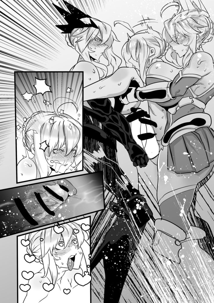Artoria ga Artoria o Okasu Futanari Les Sex