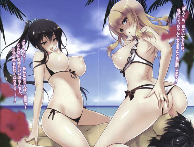 俺の彼女とお姉ちゃんの誘惑水着勝負！
